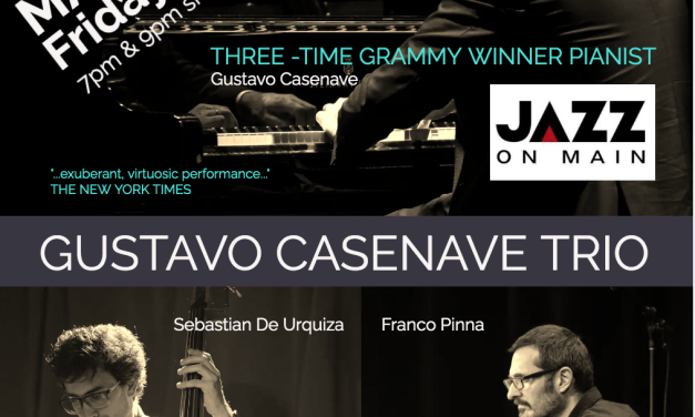Concierto de Gustavo Casenave trío el viernes 3 de Mayo