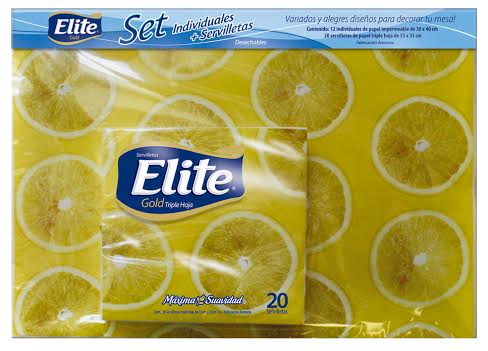 Elite presenta manteles e individuales descartables