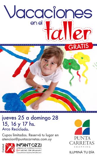 Punta Carretas Shopping organiza talleres de expresión plástica para celebrar las vacaciones de primavera