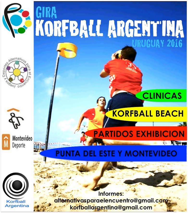Gira 2016 en Uruguay del Korfball Argentino