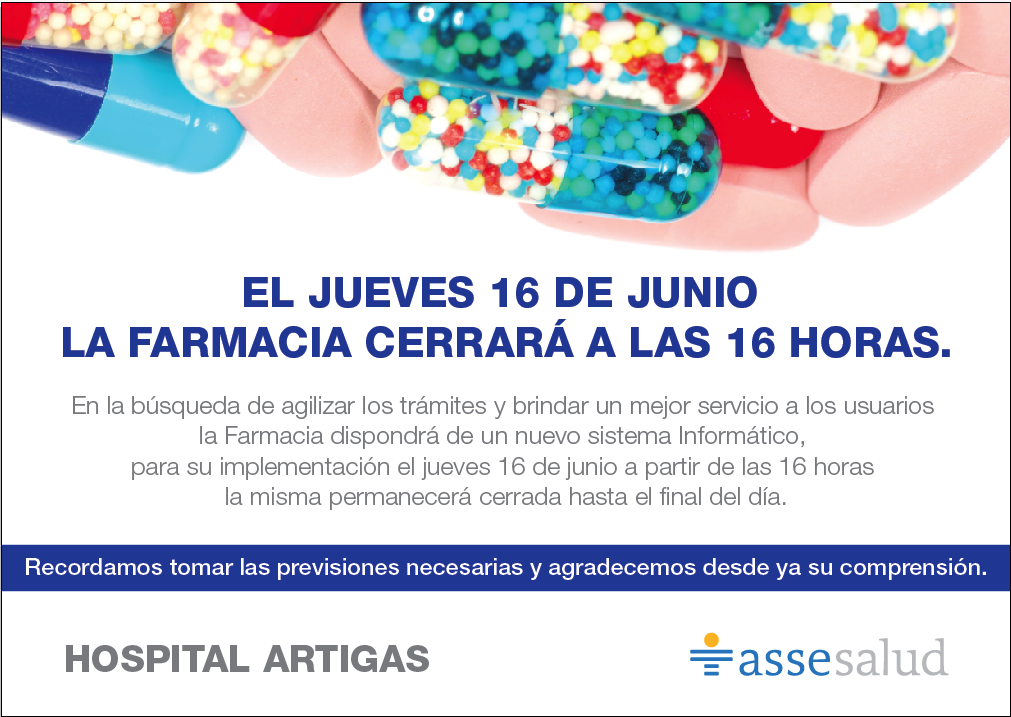 Comunicado del Hospital de Artigas
