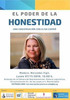 Charla con Elisa Carrió