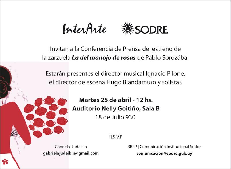 InterArte y Sodre presentan La del Manojo de Rosas