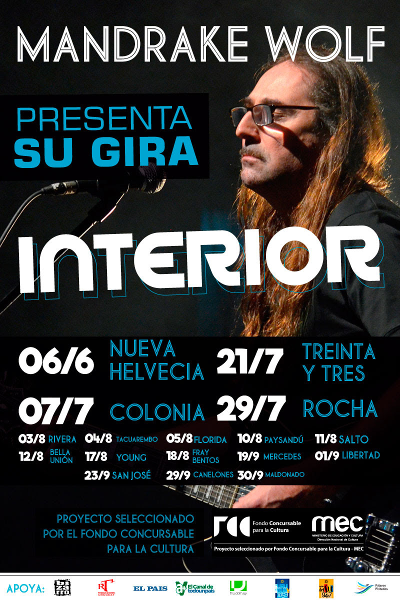 Mandrake Wolf se presenta en Nueva Helvecia y en Colonia