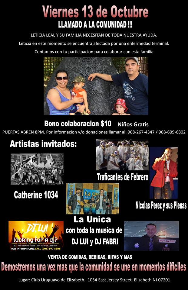 Actividad solidaria del Club de Uruguayos de Elizabeth