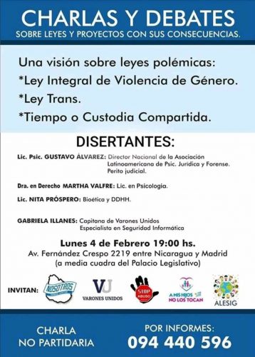charla leyes polémicas