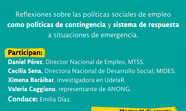 Conversatorio sobre educación y trabajo: Políticas de contingencia