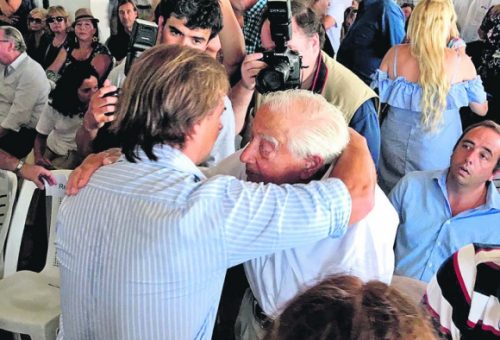 Lacalle Pou y Carlos Julio