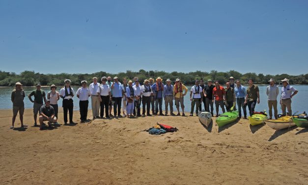 Presidente Lacalle Pou visitó proyecto binacional ecoturístico ubicado en Esteros de Farrapos