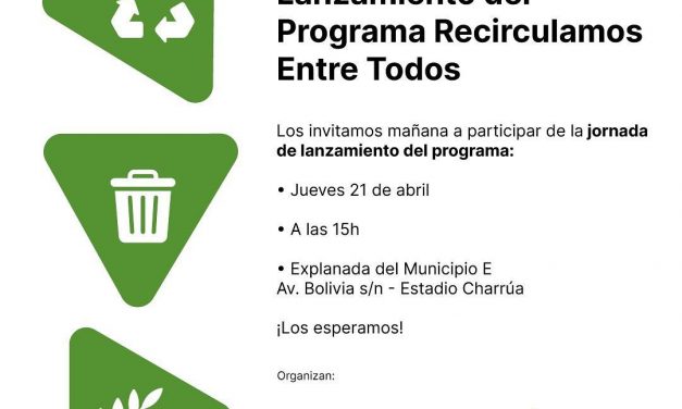 Lanzamiento del Programa del MA «Recirculamos Entre Todos»