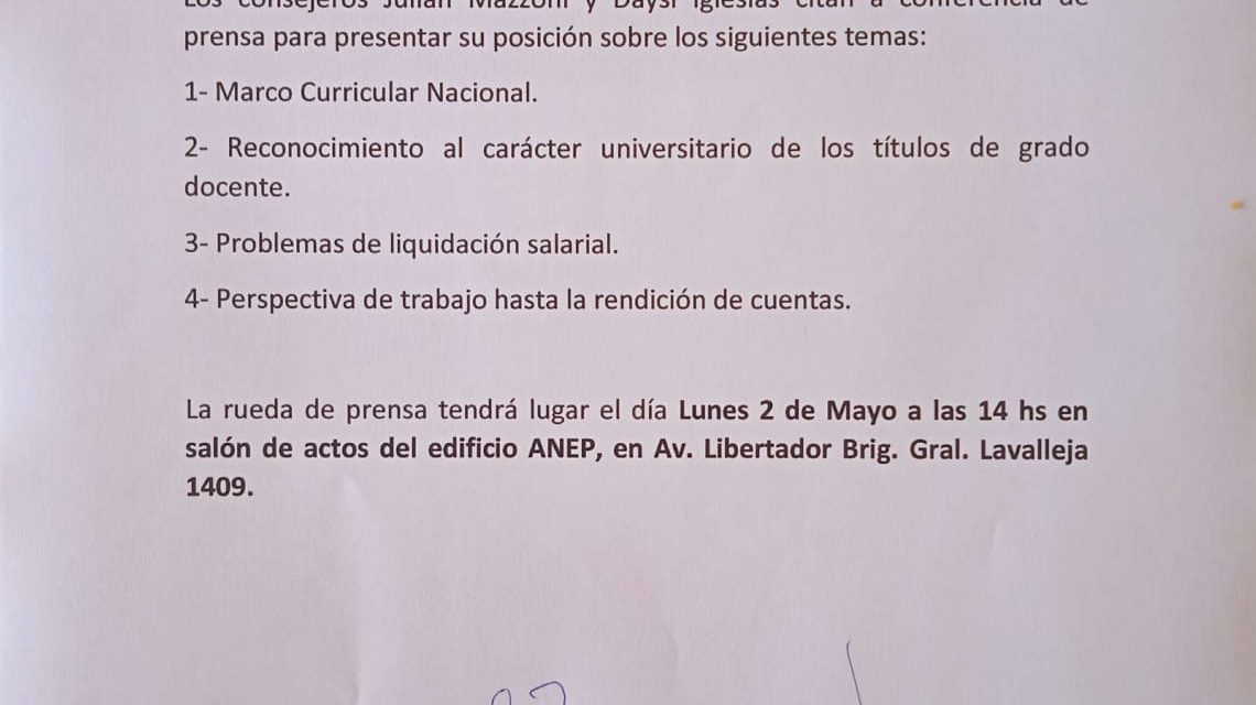 Rueda de prensa de los consejeros del CODICEN, Julián Mazzoni y Daysi Iglesias