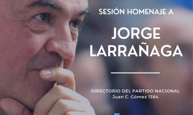 Homenaje a Jorge Larrañaga en Directorio del Partido Nacional