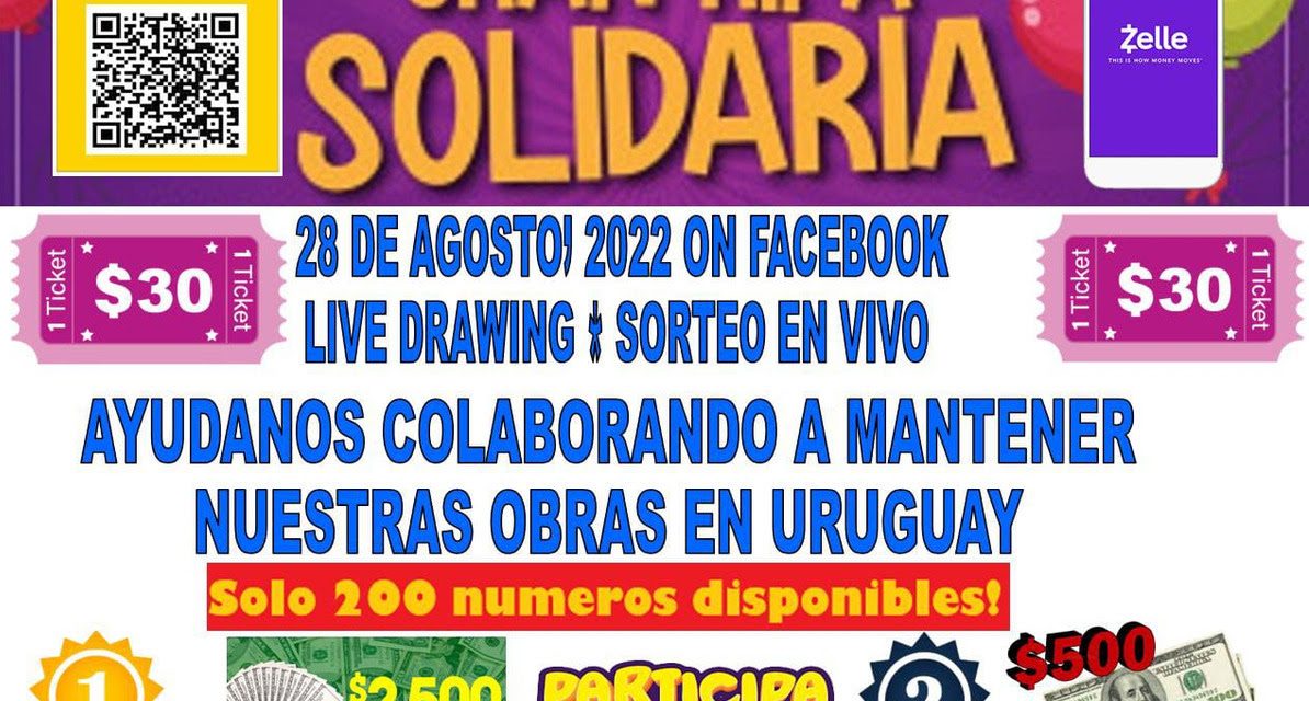 Consulado General del Uruguay en Nueva York informa sobre la Rifa Solidaria de la Fundación Casa Uruguay