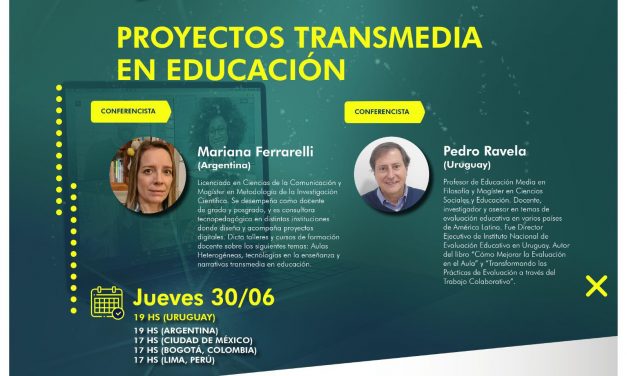 Charla educativa sobre «PROYECTOS TRANSMEDIA EN EDUCACIÓN”