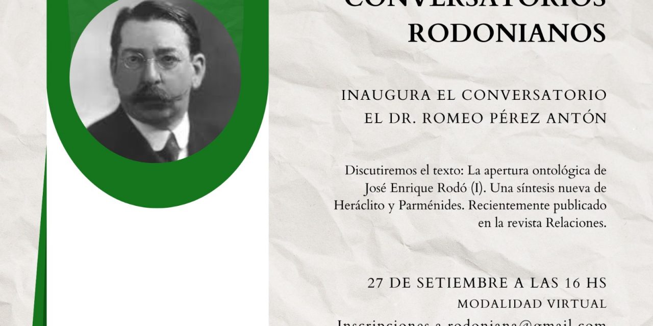 Comienza el ciclo de Conversatorios Rodonianos