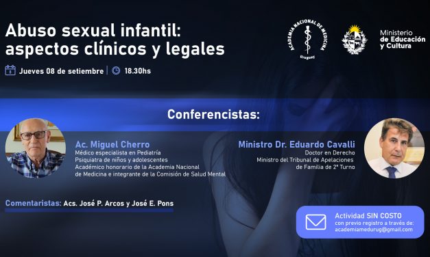 Eventos de setiembre de la ANM: Abuso sexual infantil, hormonoterapia en la menopausia y homenaje a Mario Medici
