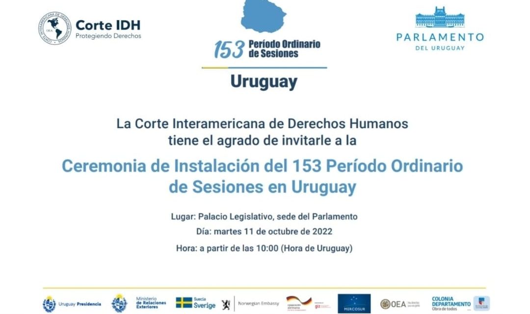 Sesión de la Corte Interamericana de DDHH con la participación de la Vicepresidenta Beatriz Argimón