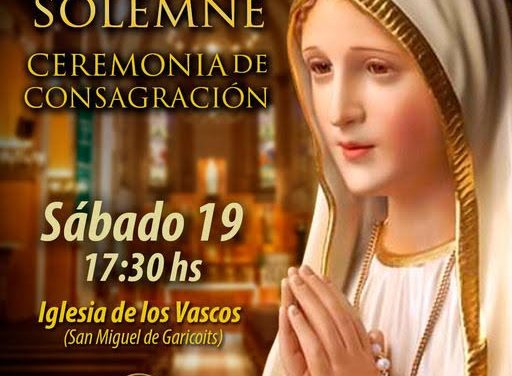Misa Solemne y Ceremonia de Consagración a la Santísima Virgen