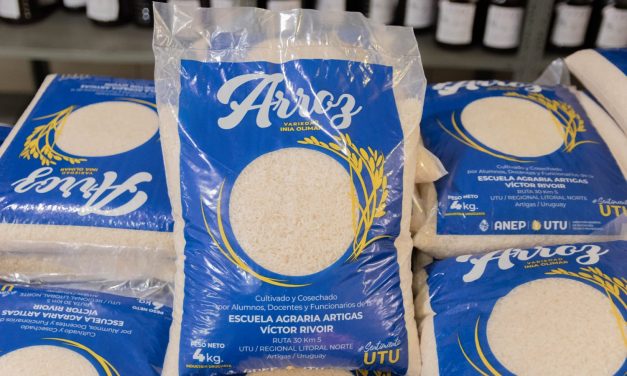 Arroz UTU: abastecen 32 escuelas agrarias con régimen de internado y se vende para funcionarios de ANEP