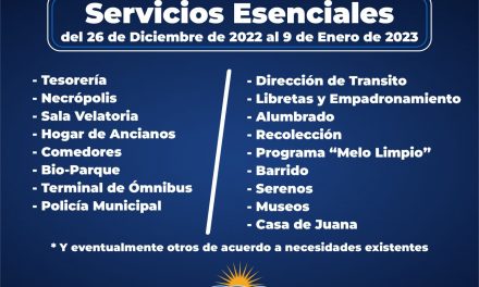 Servicios esenciales en la Intendencia de Cerro Largo: ¿cuáles son y hasta cuándo?