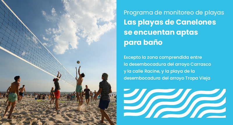 Canelones: Calidad de agua de las playas continúa siendo muy buena para baños