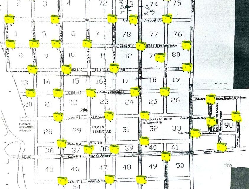 Municipio de San Javier comienza a distribuir contenedores de residuos en la planta urbana de la localidad