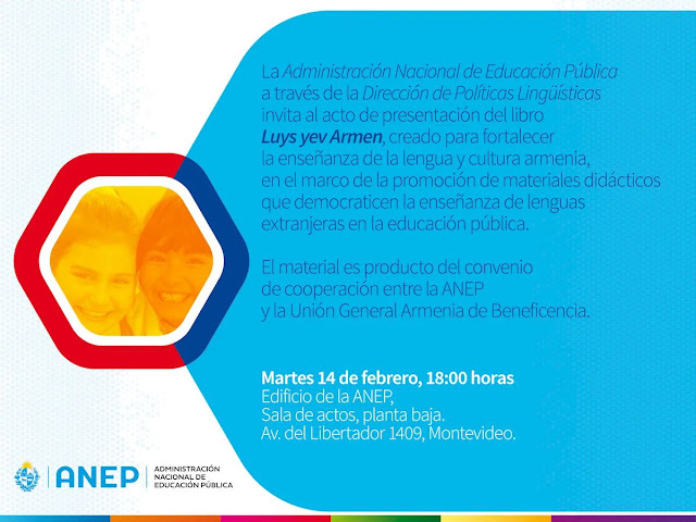 ANEP presentará libro que fortalece enseñanza de lengua y cultura armenia