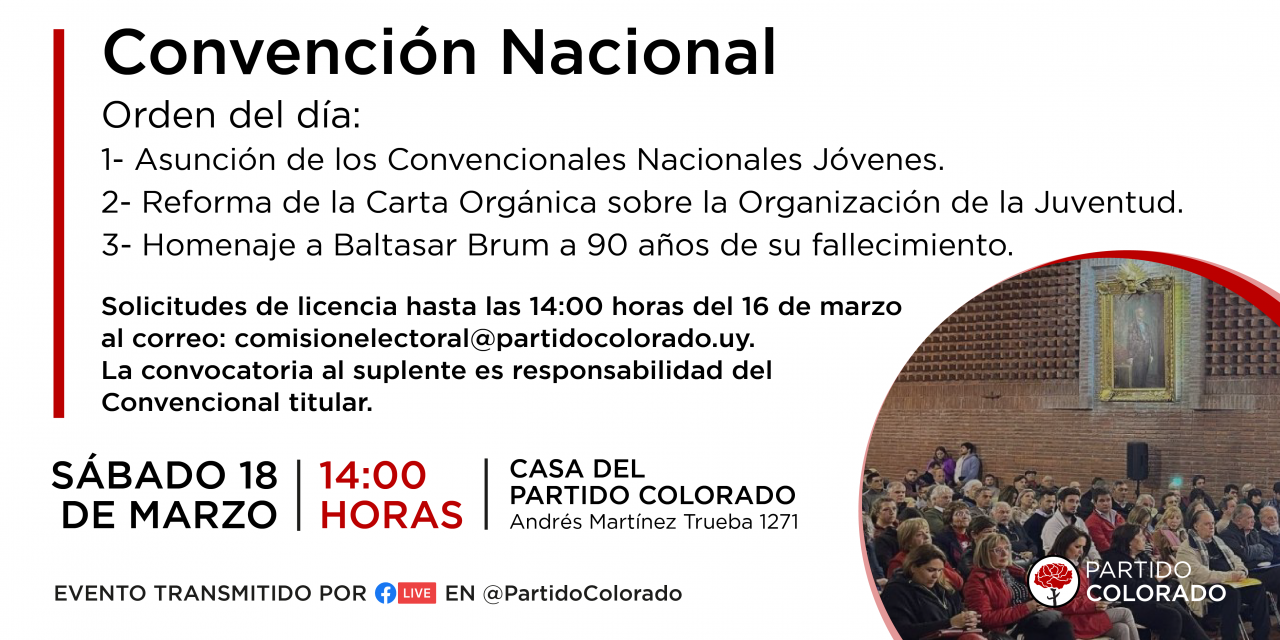Sesiona la Convención Nacional del Partido Colorado