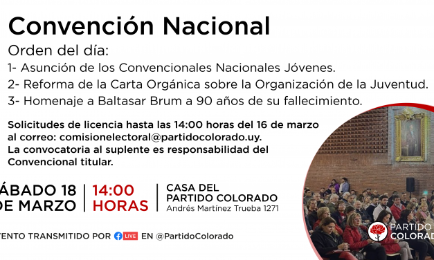 Sesiona la Convención Nacional del Partido Colorado