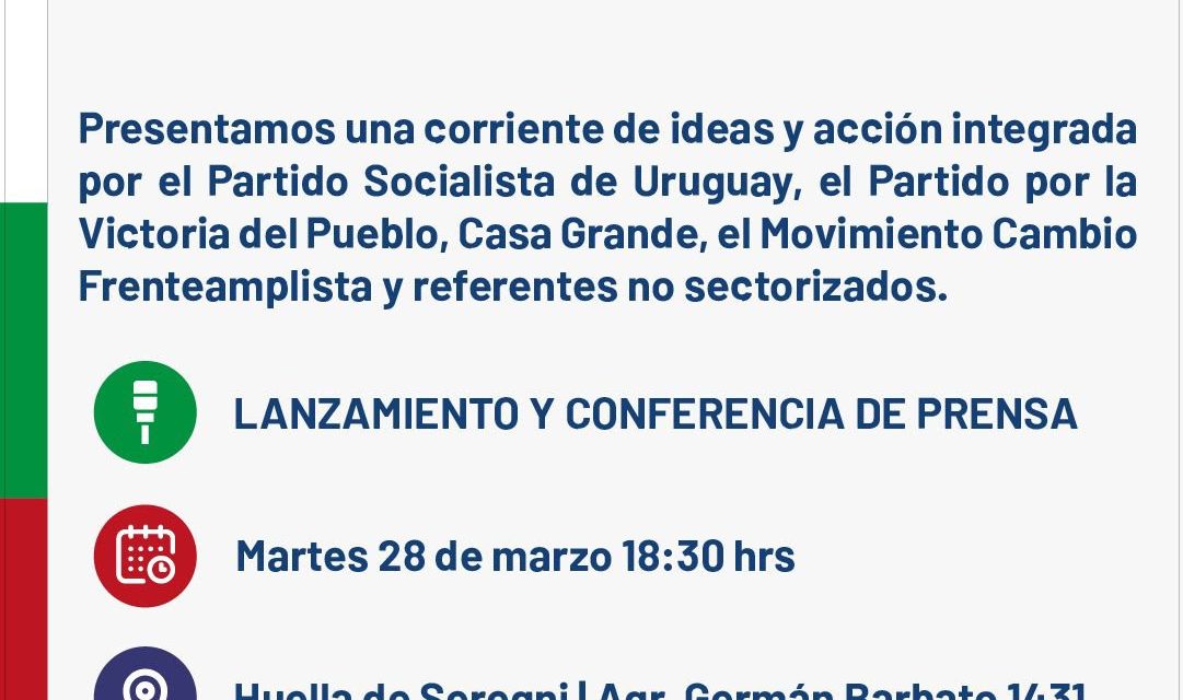 Lanzamiento de “Izquierda y Libertad”: Corriente del PS, PVP, Casa Grande y Movimiento Cambio Frenteamplista