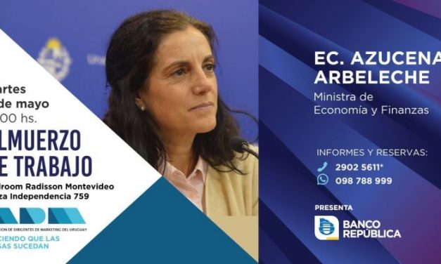 Ministra Azucena Arbeleche en Almuerzo de ADM