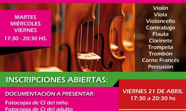 Inscripciones Abiertas para Orquesta Sinfónica, Núcleo Casavalle
