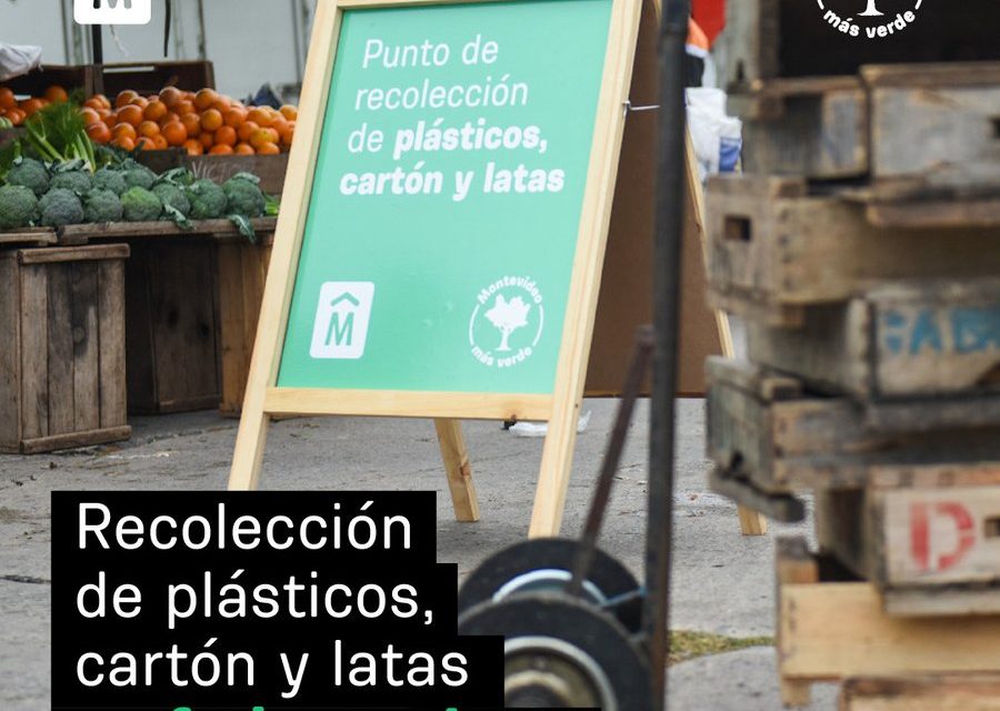 Puntos en Montevideo para recibir envases plásticos, cartón y latas para reciclar