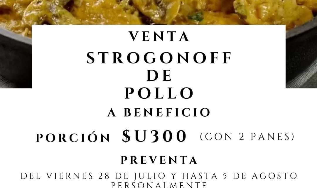 Venta Strogonoff de Pollo a Beneficio