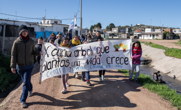 IM: Plantación de árboles en barrio Bajo Valencia