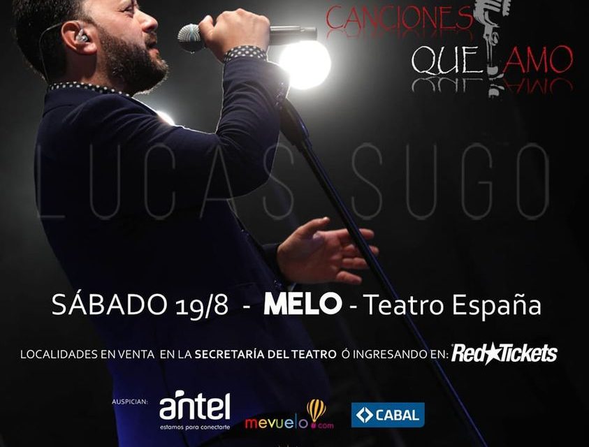 ¿Dónde se presenta Lucas Sugo este sábado 19 de agosto?
