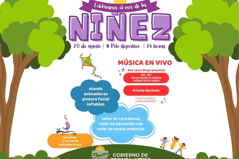 GOBIERNO DE TREINTA Y TRES CELEBRA EL MES DE LA NIÑEZ: ¿qué actividad realizará?