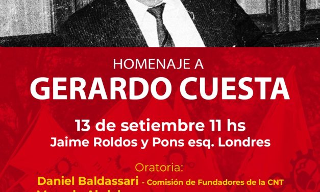 Homenaje a Gerardo Cuesta