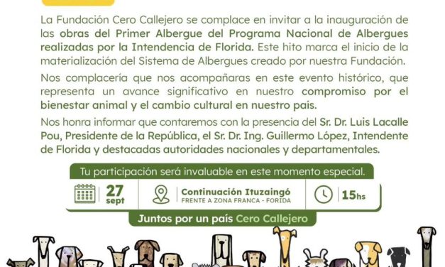 Inauguran Albergue Animal en Florida con presencia de varias autoridades nacionales