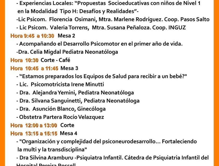 7ª Jornada Académica sobre el tema de la primera infancia