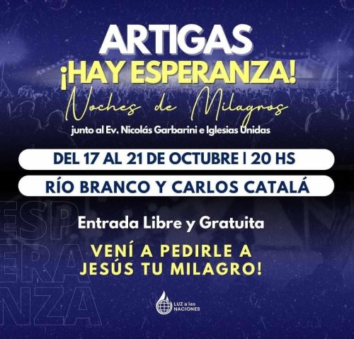 Evangelismo en Artigas