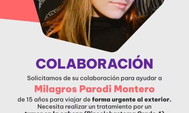 Mili precisa colaboración para un tratamiento médico en el exterior