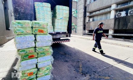 Donación al Municipio de Pando que se repartirá en instituciones sociales