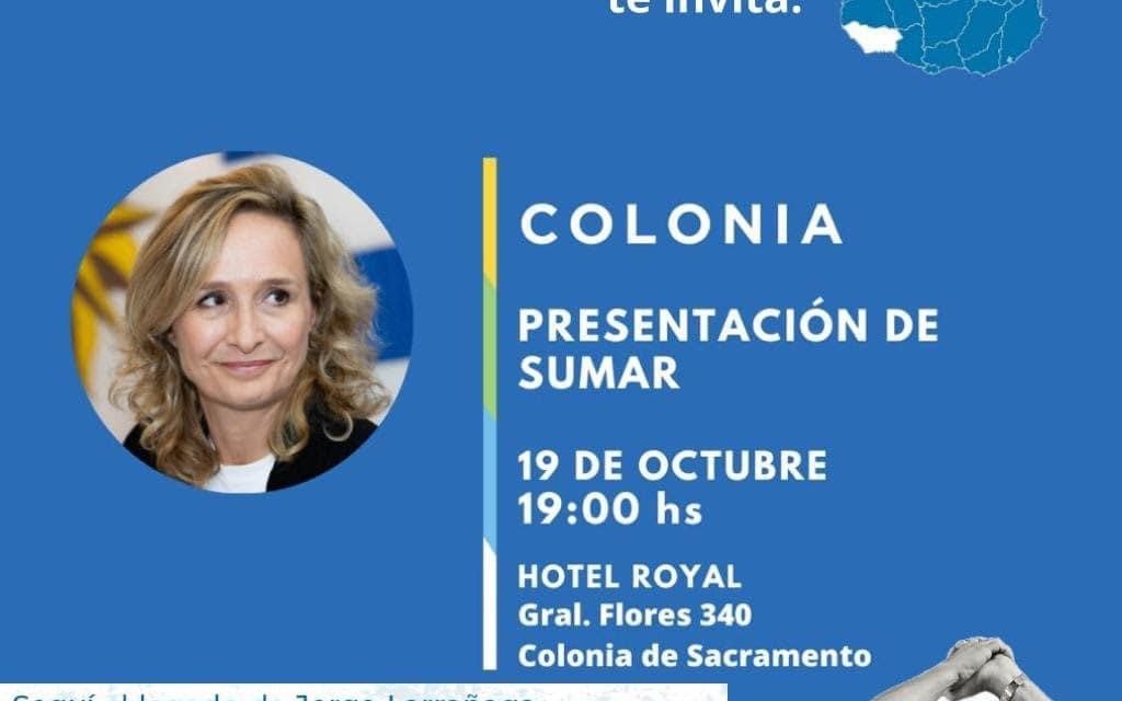 Laura Raffo (SUMAR) en Colonia