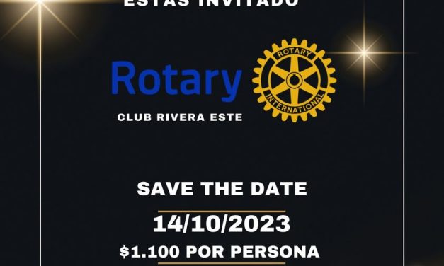 Rotary Club Rivera Este: Cena Bailable solidaria