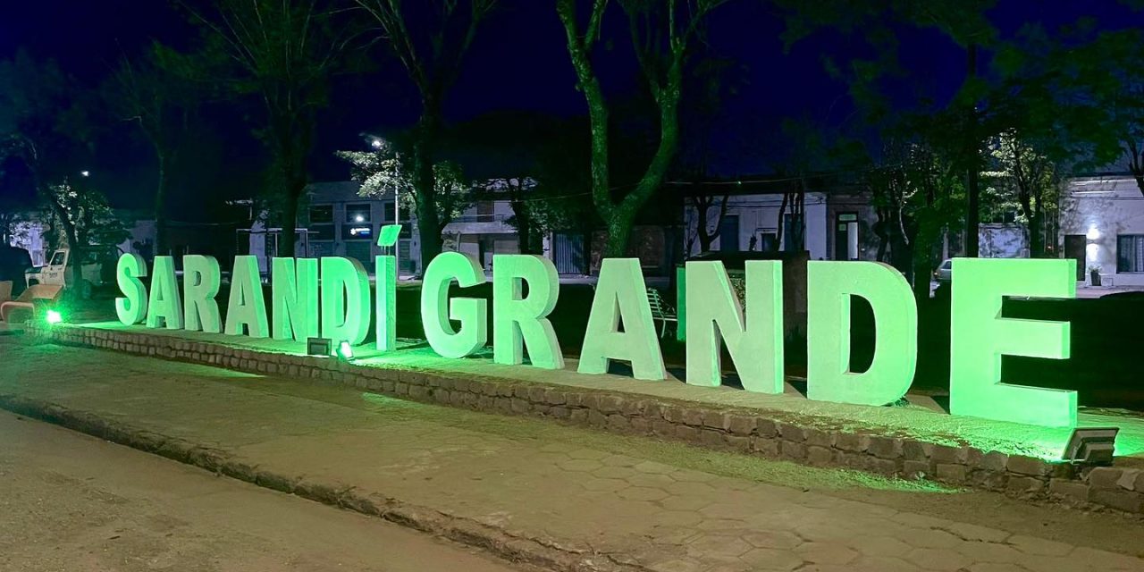 Sarandí Grande ya cuenta con sus letras identificatorias