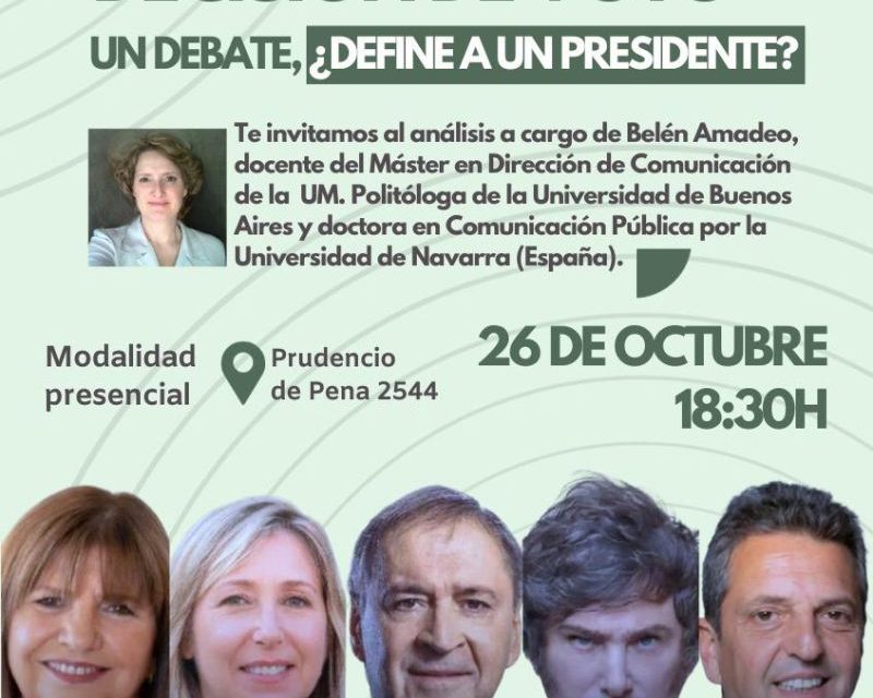 Un debate, ¿define a un Presidente?