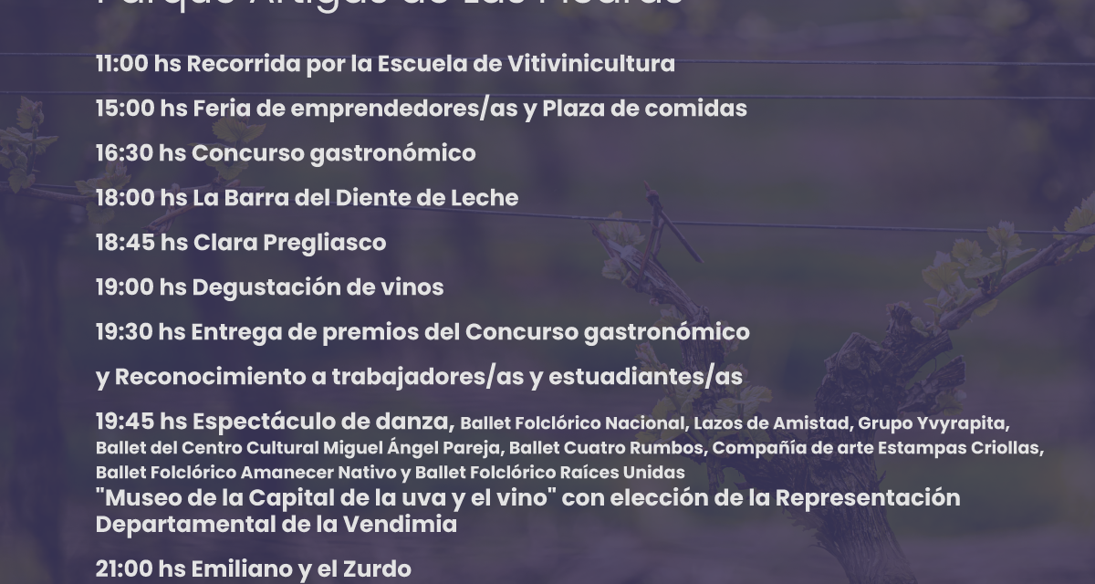FIESTA CAPITAL DE LA UVA Y EL VINO – LAS PIEDRAS 2023