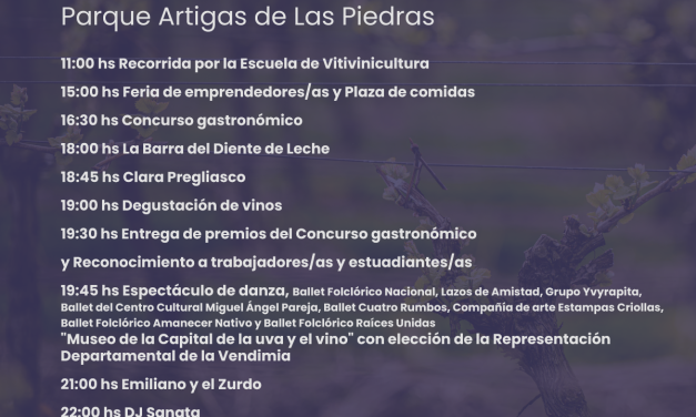 FIESTA CAPITAL DE LA UVA Y EL VINO – LAS PIEDRAS 2023