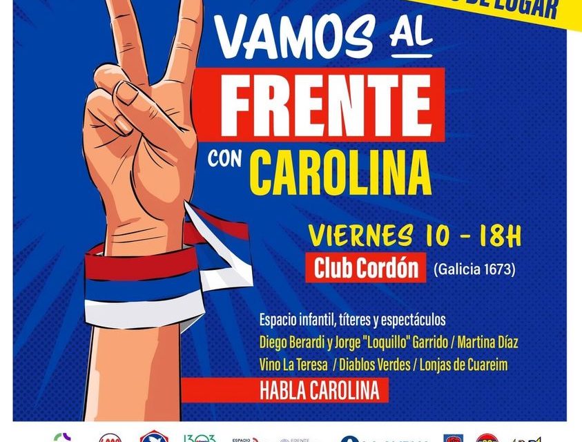 Acto Vamos al Frente con Carolina (Suspendido)
